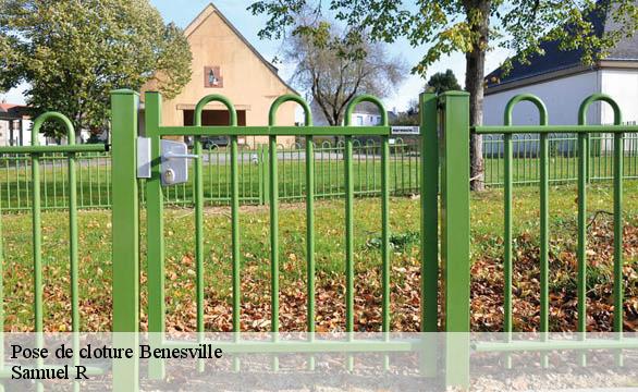 Pose de cloture  benesville-76560 Samuel R