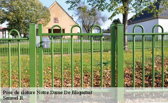 Pose de cloture notre-dame-de-bliquetuit-76940 Samuel R
