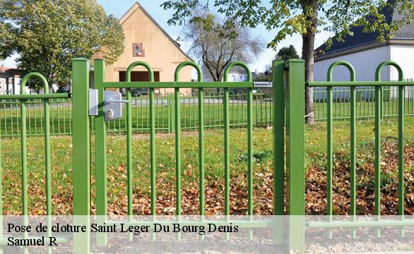 Pose de cloture  saint-leger-du-bourg-denis-76160 Samuel R